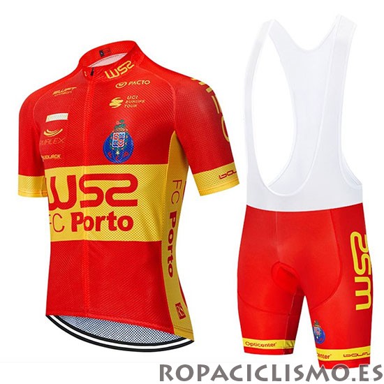 2020 Maillot W52 FC Porto Tirantes Mangas Cortas Rojo Amarillo